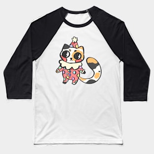 Clown Kitty Baseball T-Shirt